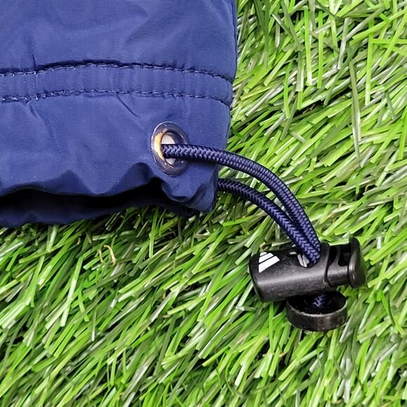 Vintage 90s ADIDAS Hooded Windbreaker Zip Jacket Large 36x27 Boxy Baggy - Picture 14 of 16